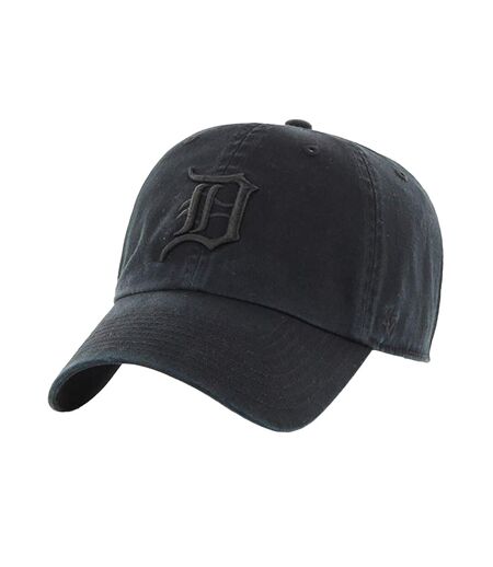 Detroit Tigers Clean Up 47 Logo Baseball Cap (Black) - UTBS4090