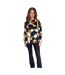 Blouse Motif/style Géométrique Femme Noir Blanc Marron AX Paris-4