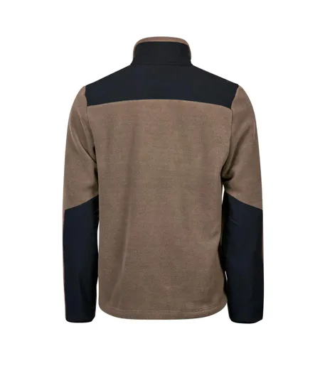 Mens Mountain Fleece Jacket Clay Black Tee Jays