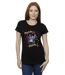 Disney T-shirt en coton Lilo & Stitch Joyeux arc-en-ciel Femme/Femme (Noir) - UTBI26086-2