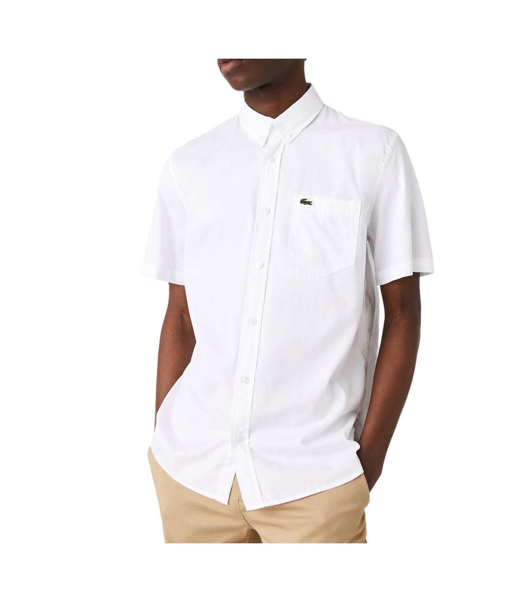 Chemise Manches Courtes Blanches Homme Lacoste CH2949 - 42-1