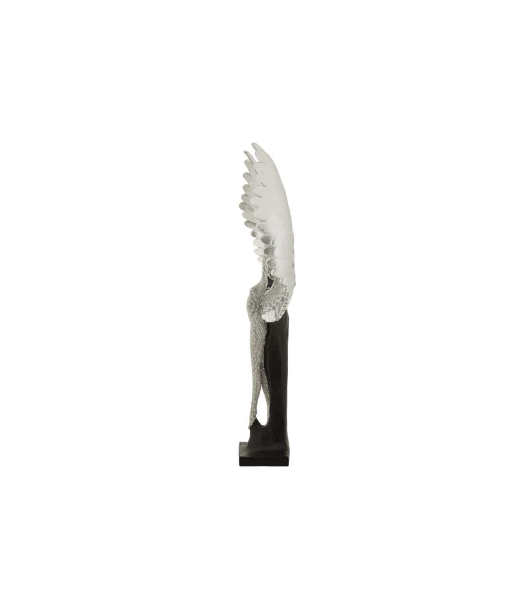 Statuette Déco Ailes Sparky 48cm Argent-2