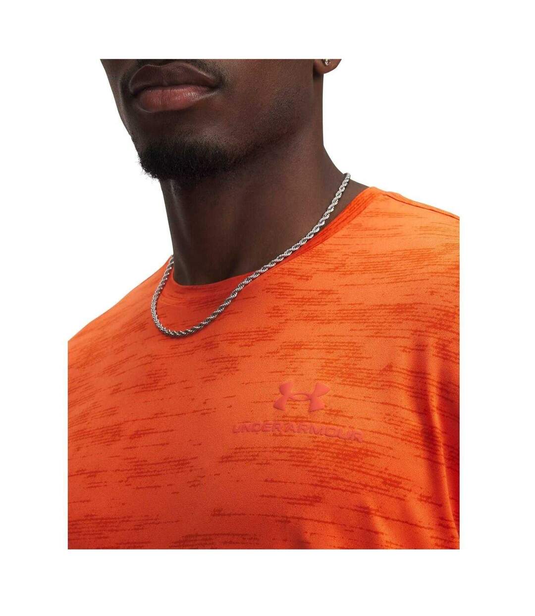 T-shirt Homme Orange Feu Under Armour-3