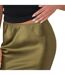 Womens/ladies Satin Maxi Skirt Khaki Green I Saw It First-4