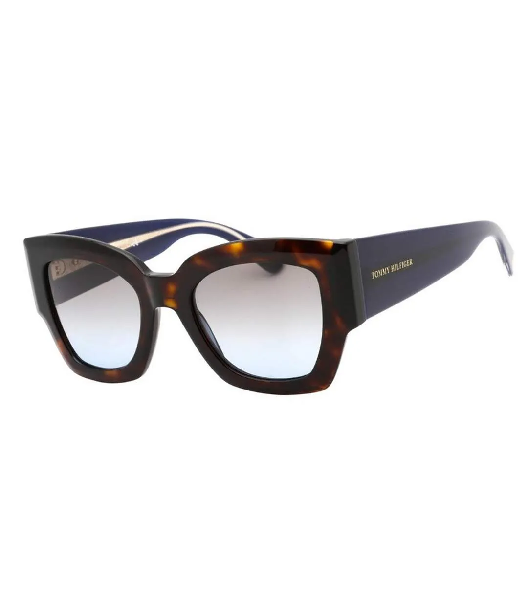 Lunettes De Soleil Motif/style Épais Homme Taille Unique Brun Havane Foncé Tommy Hilfiger-2