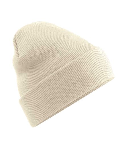 Bonnet Motif/style À Revers Original Blanc Cassé Beechfield
