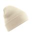 Bonnet Motif/style À Revers Original Blanc Cassé Beechfield-1