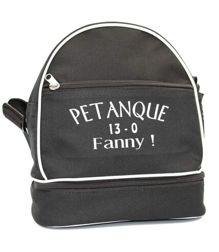 Sac bandoulière pour 3 boules de pétanque - 13-0 Fanny - noir