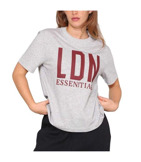 T-shirt London Femme Gris Chiné Blank Essentials