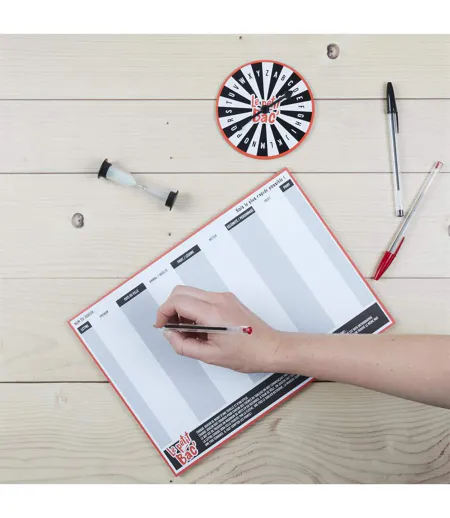 Jeu du Baccalauréat 50 Feuilles 29cm Gris & Blanc