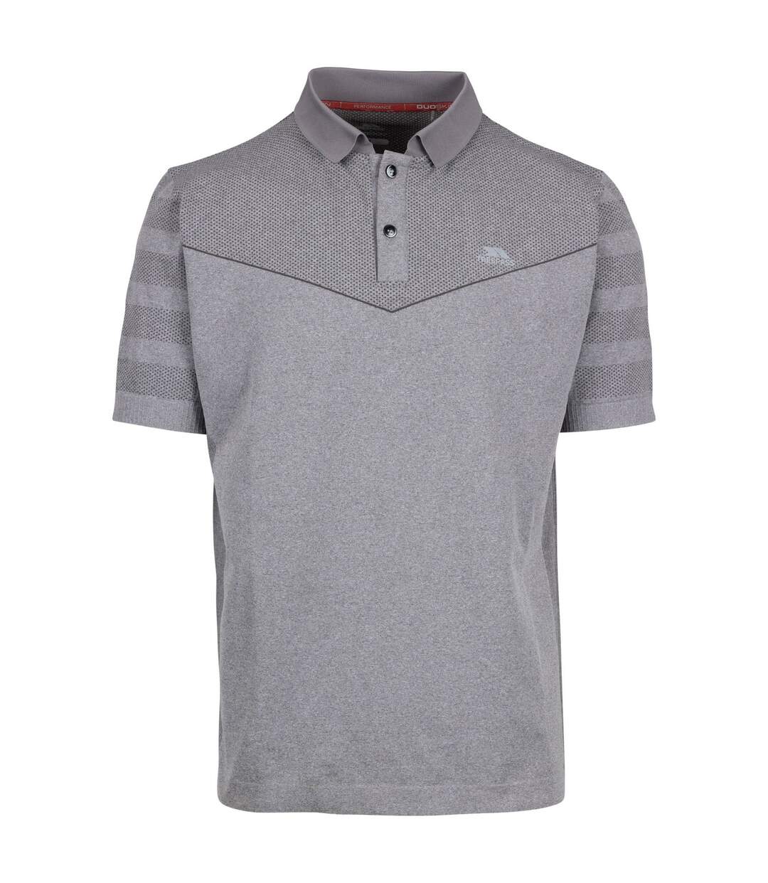 Mens nab tp75 active polo shirt grey marl Trespass-1