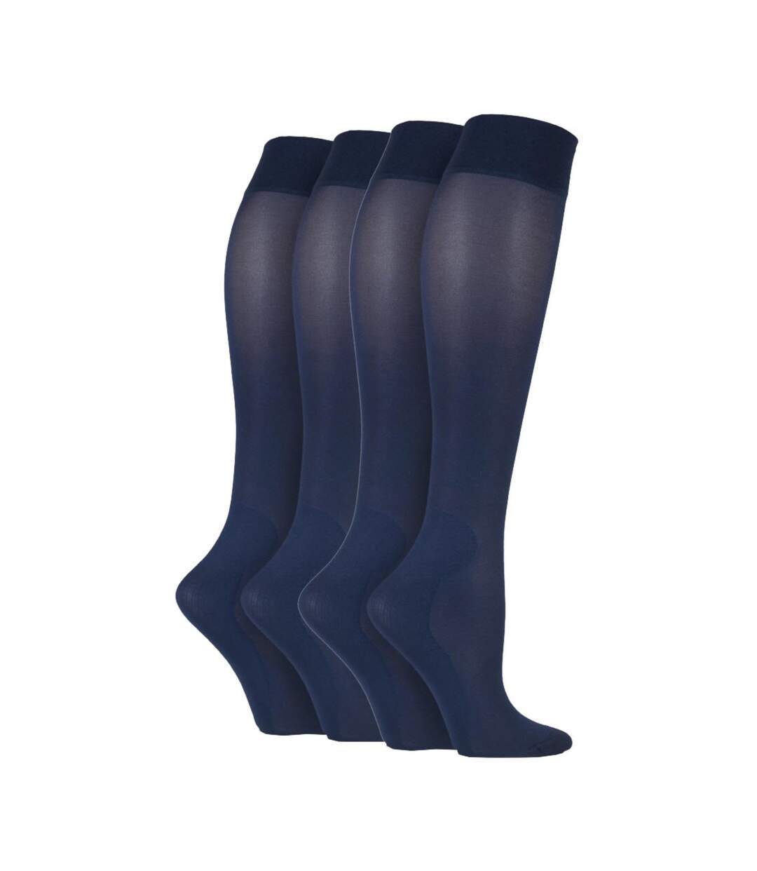 IOMI - 4 Paires Chaussettes Contention 40 Denier pour Femme et Homme-1