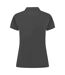 Womens/ladies pique polo shirt charcoal Henbury