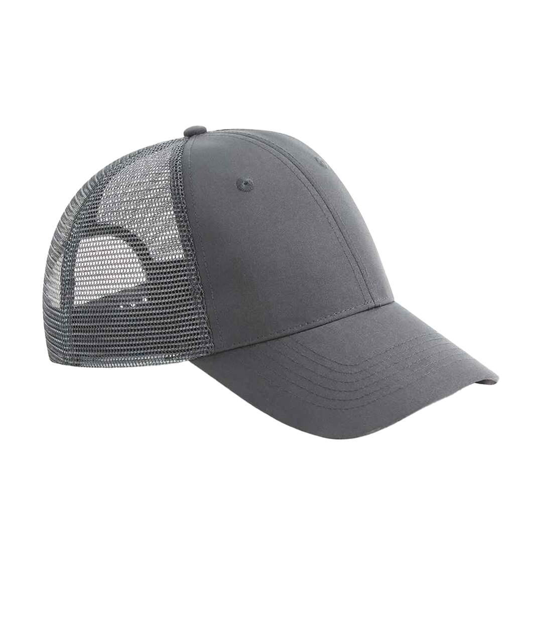 Casquette trucker adulte gris foncé Beechfield-1