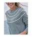 Womens/ladies Longline Pocket Tunic Verdigris WoolOvers-3
