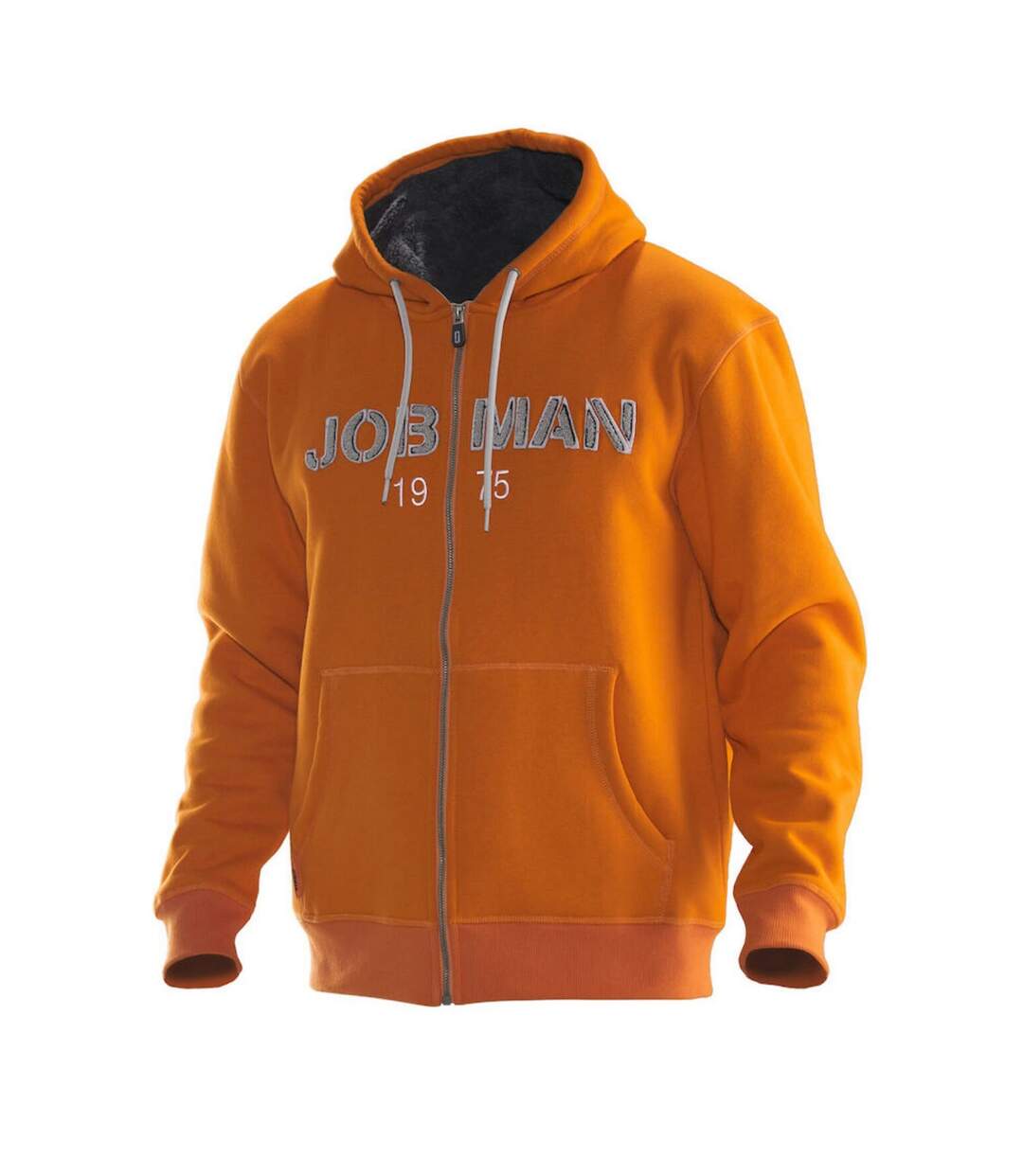 Veste à capuche homme orange / gris foncé Jobman Jobman