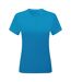 Womens/ladies Ion-charge T-shirt Sapphire TriDri-2