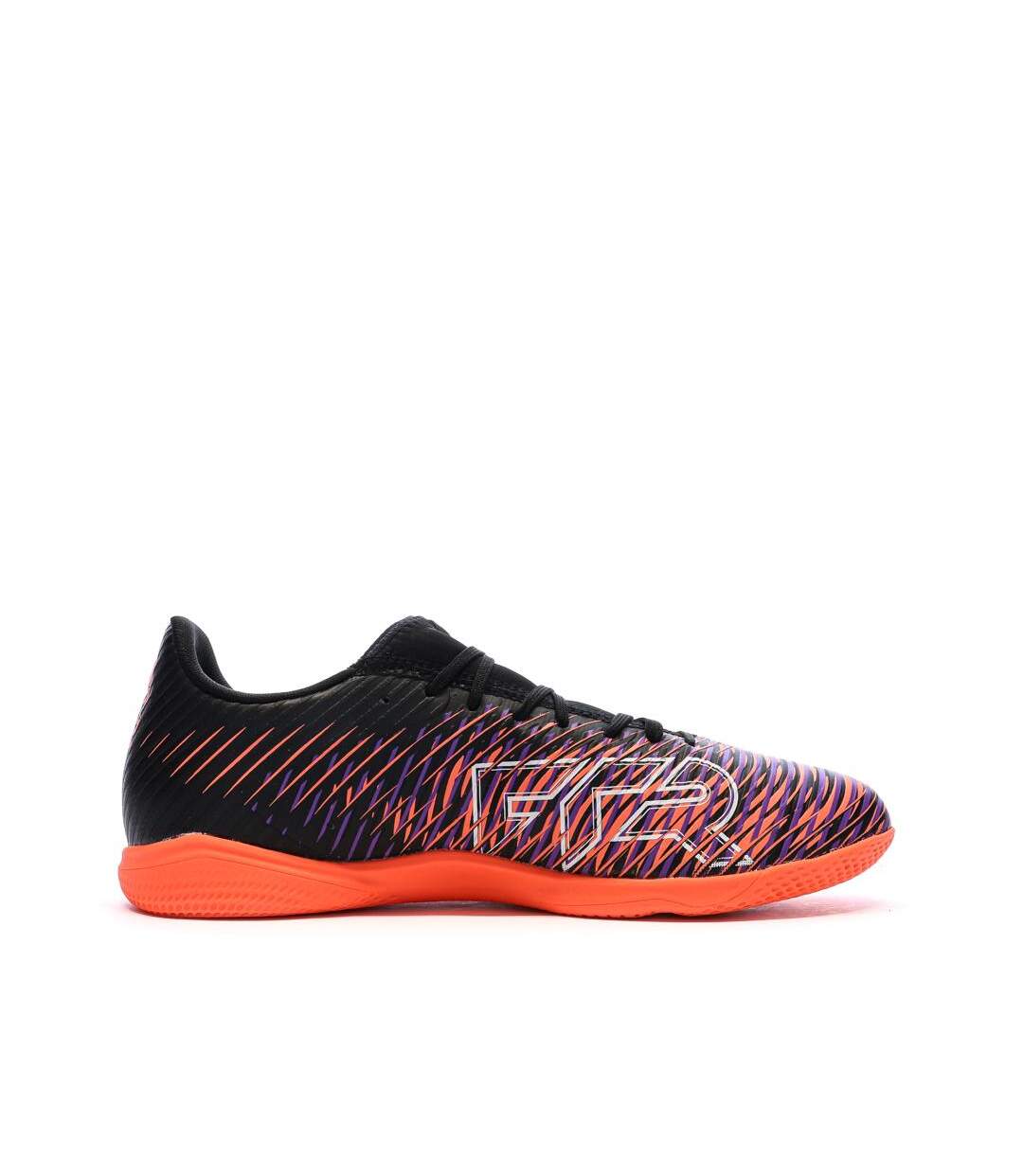 Chaussures de futsal noir/orange homme puma future 8 play it-2