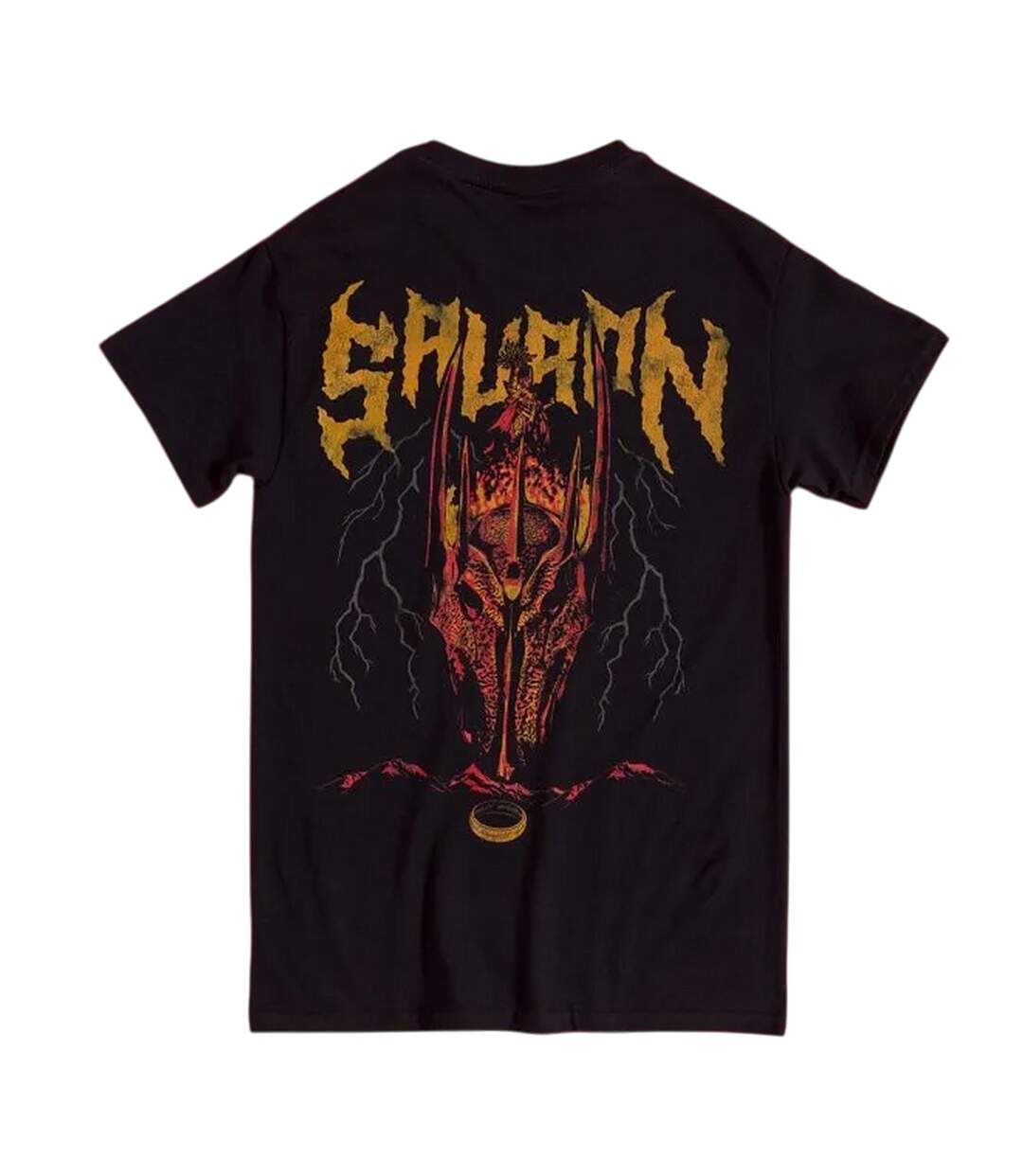 T-shirt Motif Sauron Adulte Noir The Lord Of The Rings-2