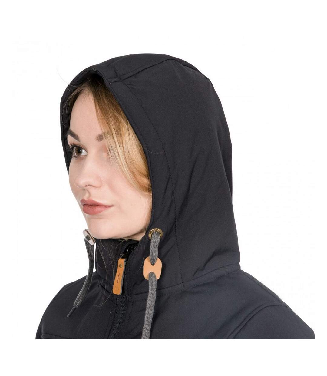 Trespass Womens/Ladies Kristen Longer Length Hooded Waterproof Jacket (Black) - UTTP4195-3