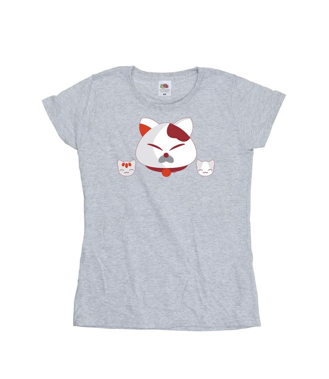 Disney - T-shirt BIG HERO BAYMAX KITTEN HEADS - Femme (Gris chiné) - UTBI13339-1