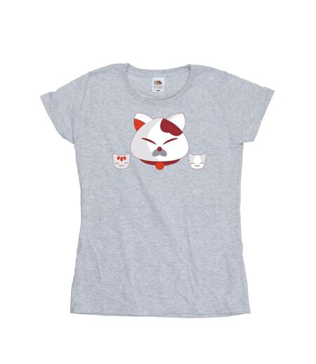 Disney - T-shirt BIG HERO BAYMAX KITTEN HEADS - Femme (Gris chiné) - UTBI13339