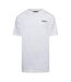 Mens Logo Cotton Regular T-shirt White Replay-1