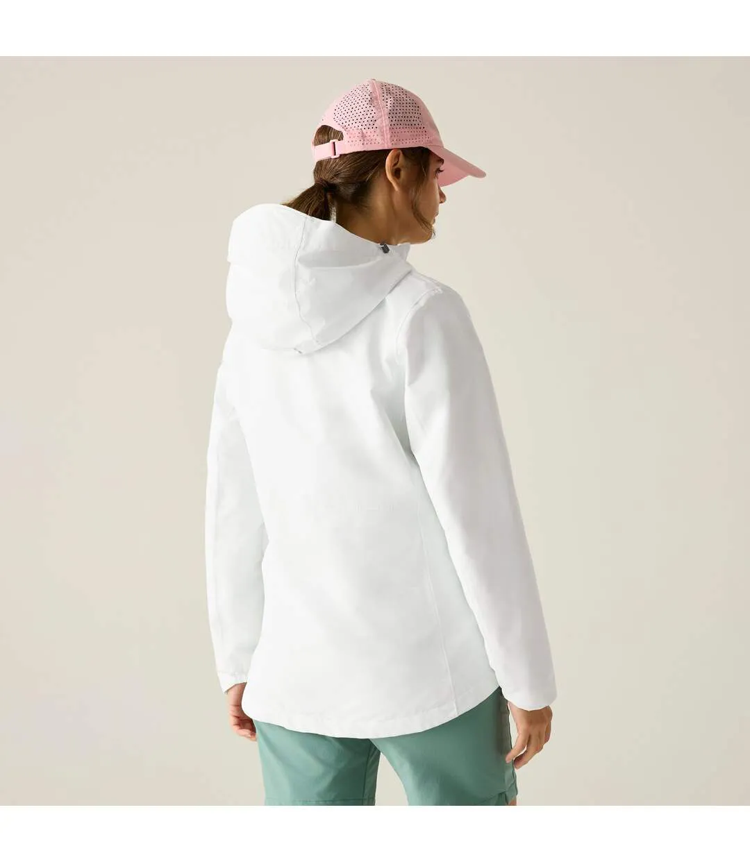 Veste Imperméable À Capuche Hamara Femme Turquoise Pâle Bleu Regatta-3