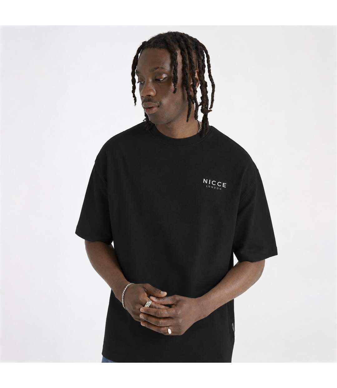 Nicce - T-shirt homme FLAVUR logo coton manches courtes casual-4