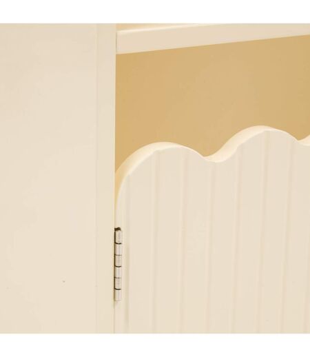 Bibliothèque enfant 2 portes et 4 niches BOULI - Beige