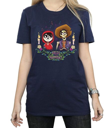 Disney - T-shirt COCO MIGUEL AND HECTOR - Femme (Bleu marine) - UTBI16490