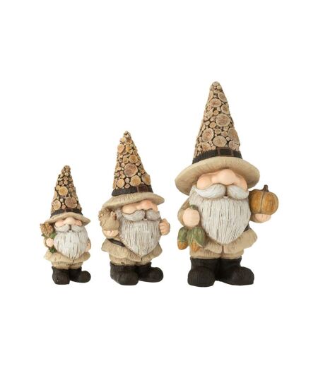 Statuette Déco Lutin Chalet 31cm Naturel
