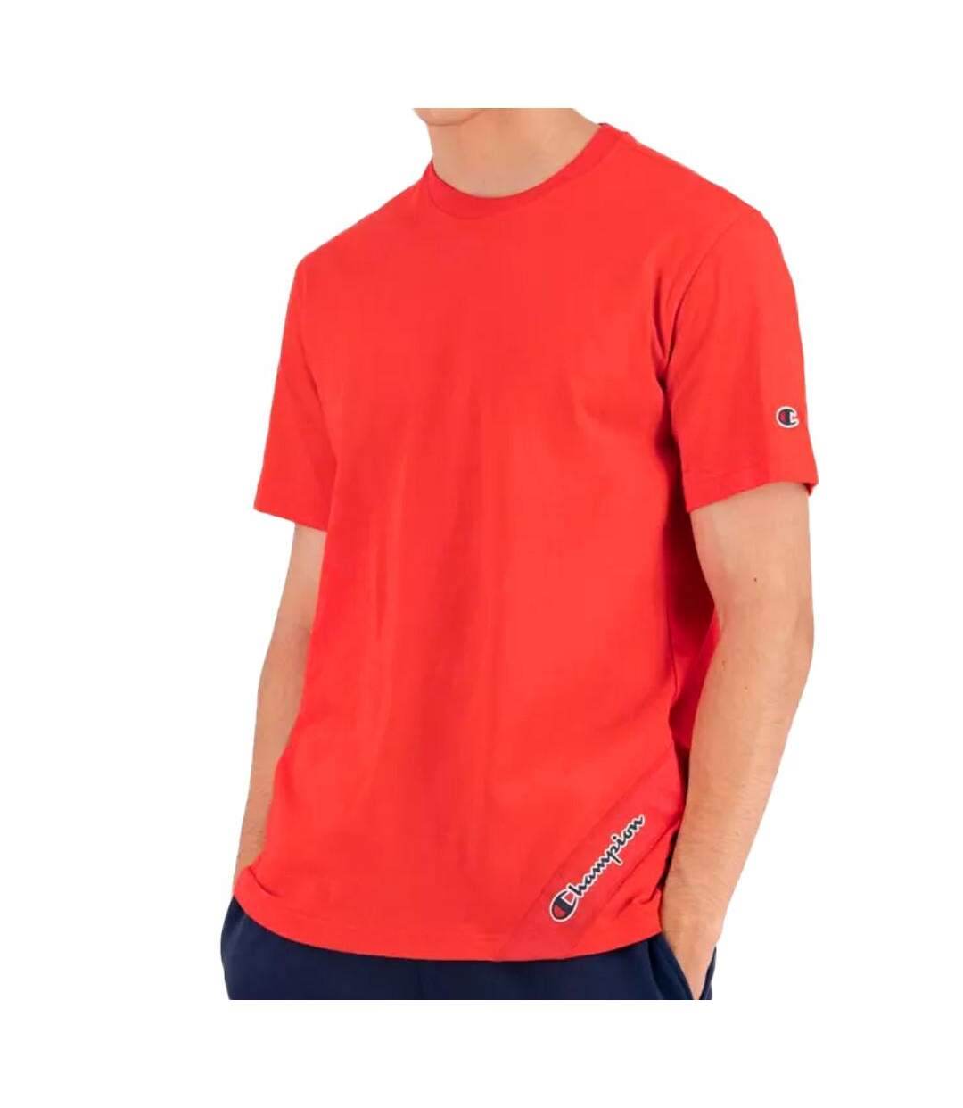 T-shirt Rouge Homme Champion 216553 - S-1