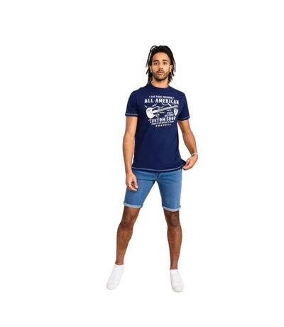 Mens D555 Bronte All American Guitar Guitar Kingsize T-shirt Navy Duke