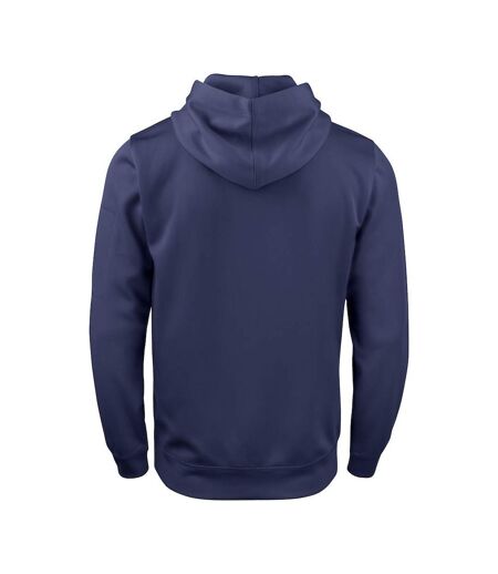 Sweat À Capuche Basic Adulte Bleu Marine Foncé Clique