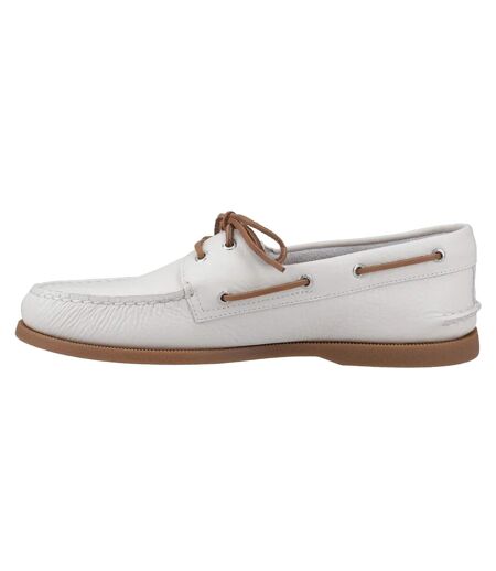 Chaussures bateau authentic homme blanc / marron pâle Sperry