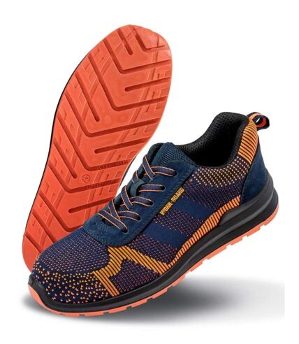 Chaussures de sécurité - Mixte - R457X - bleu marine et orange