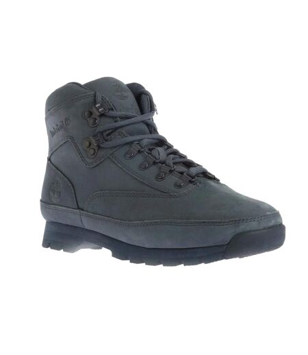 Mens euro hiker grain leather mid cut boots dark blue Timberland