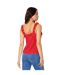 Womens/ladies polka dot frill detail petite tank top red Dorothy Perkins-2