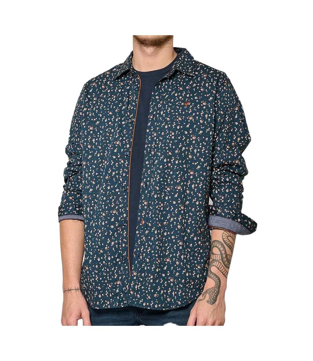 Chemise manches longues marine homme kaporal  kevyh-1