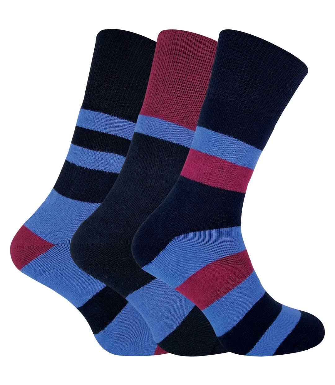 3 Paires Chaussettes Homme Randonnée Anti Ampoules