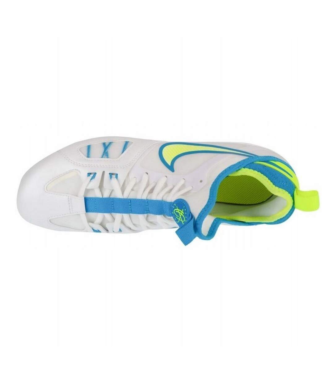 Chaussures À Crampons Pour Terrain Ferme Huarache Varsity Homme Blanc Bleu Vert Nike-3