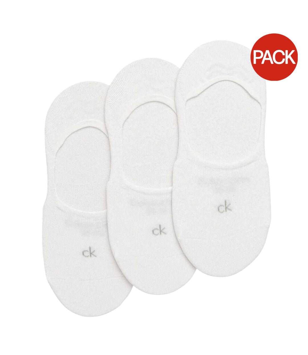 Socquettes Discrètes Motif/style Logo Femme Blanc Calvin Klein-1