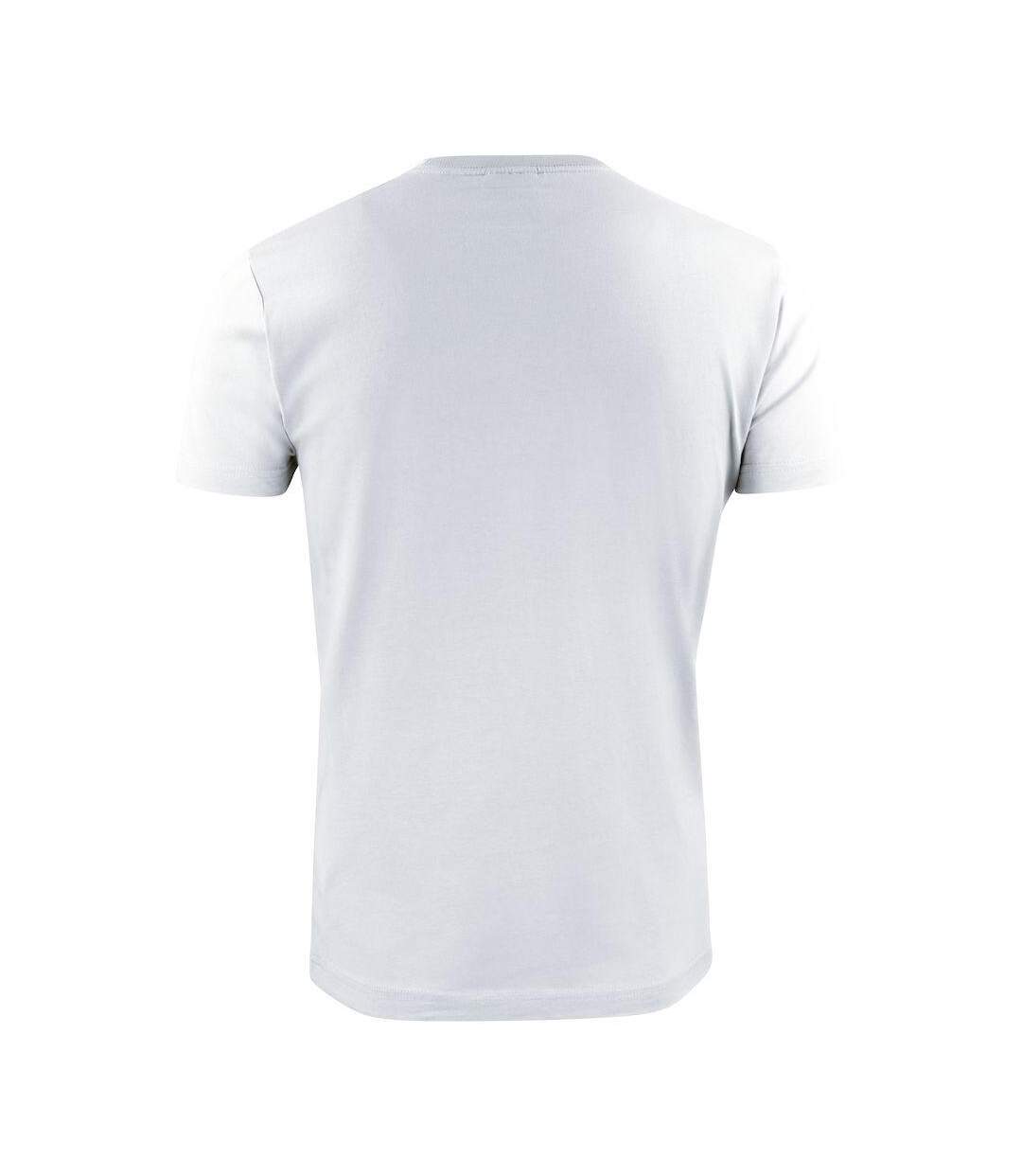 T-shirt Homme Blanc Printer-2
