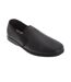 Sleepers Mens Hadley Softie Leather Twin Gusset Slippers (Black) - UTDF830