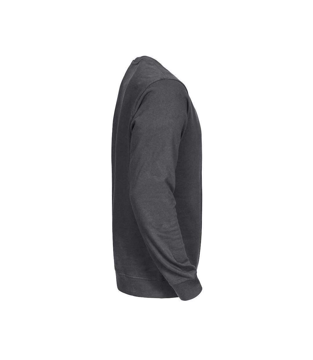 Mens Round Neck Sweatshirt Grey Projob-4