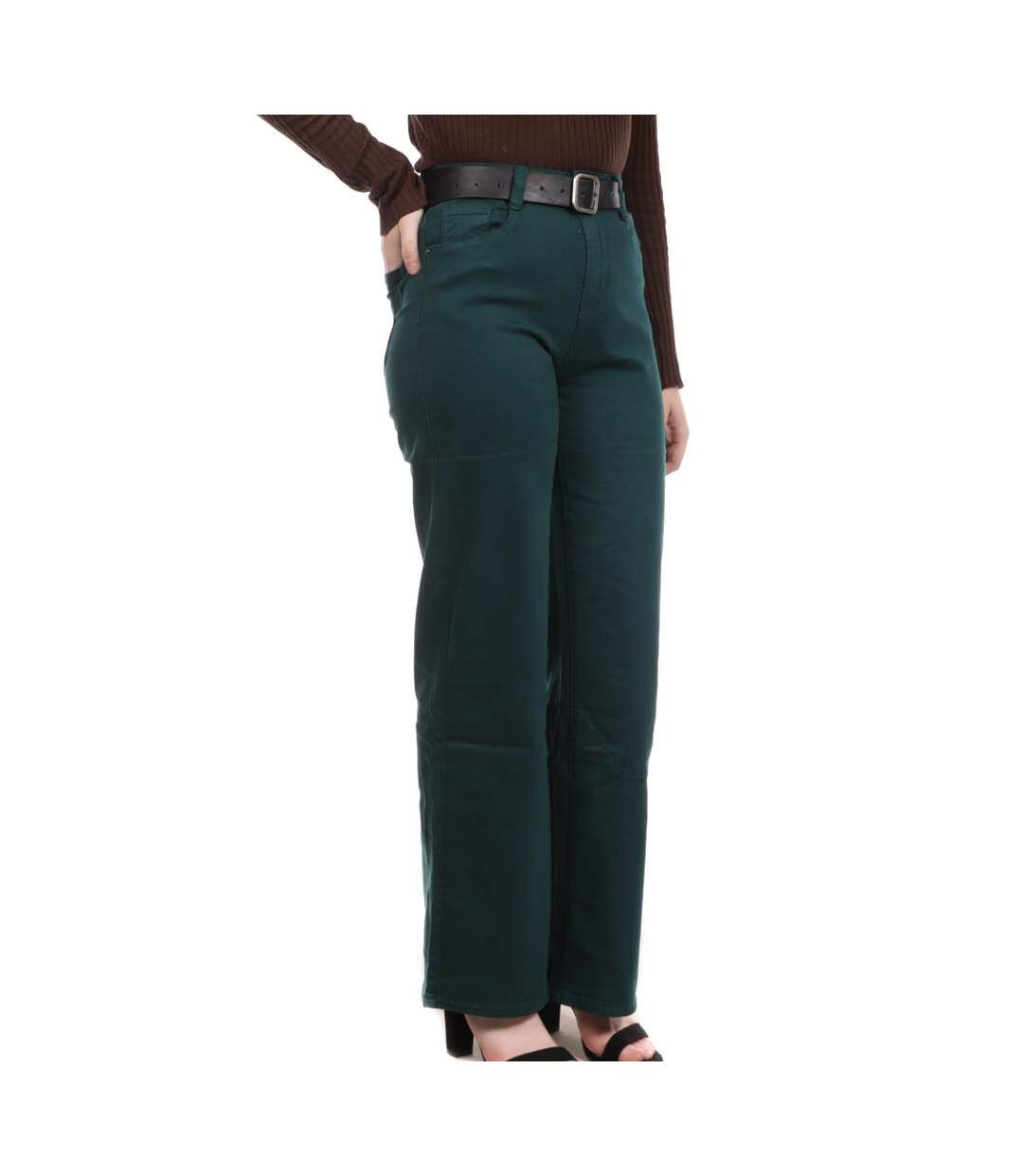 Jeans Droit Vert femme My Tinas 130-1