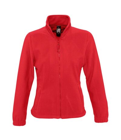 SOLS Womens/Ladies North Full Zip Fleece Jacket (Red) - UTPC344