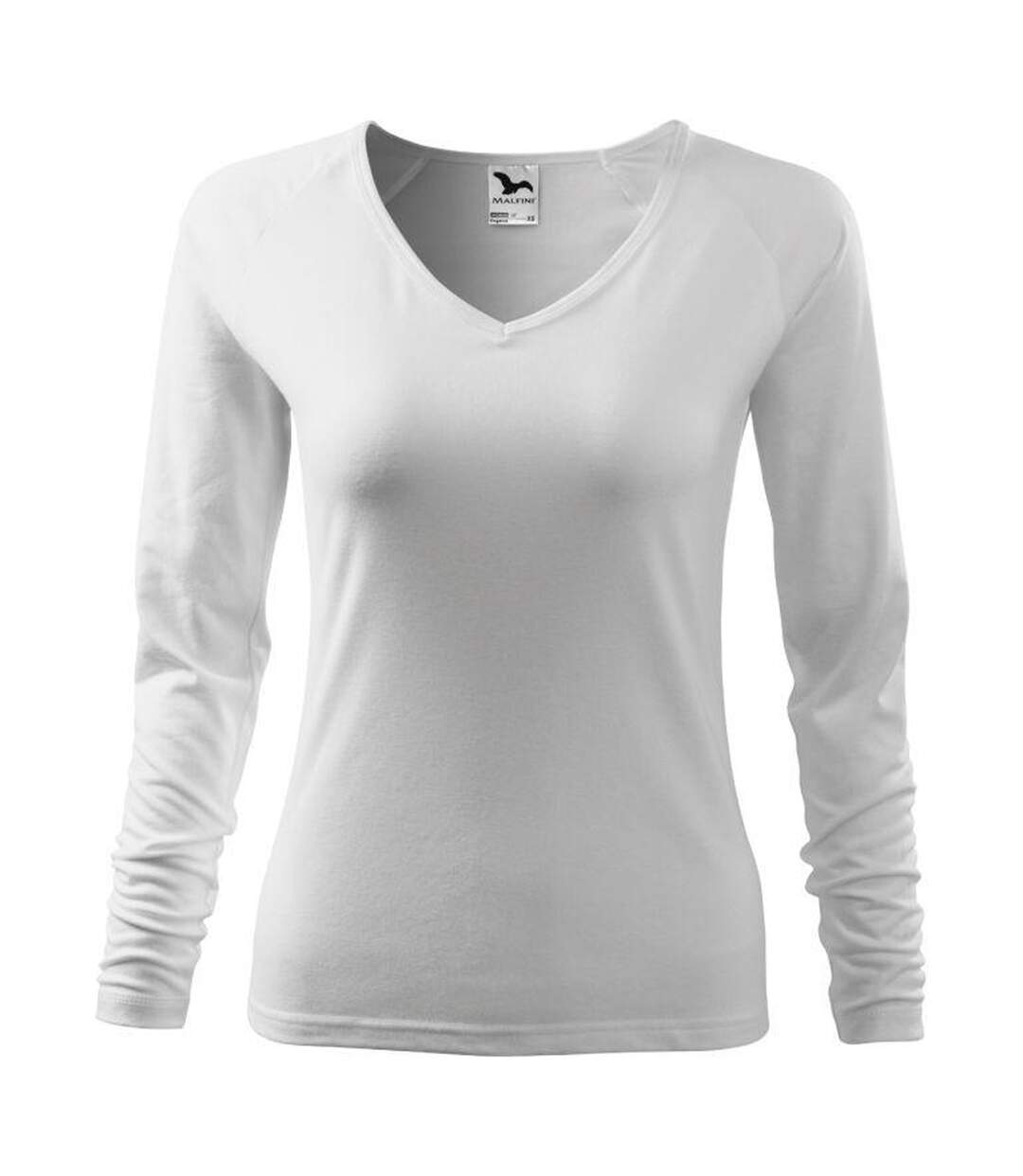 T-shirt Manches Longues Elegance Femme Blanc Malfini-1