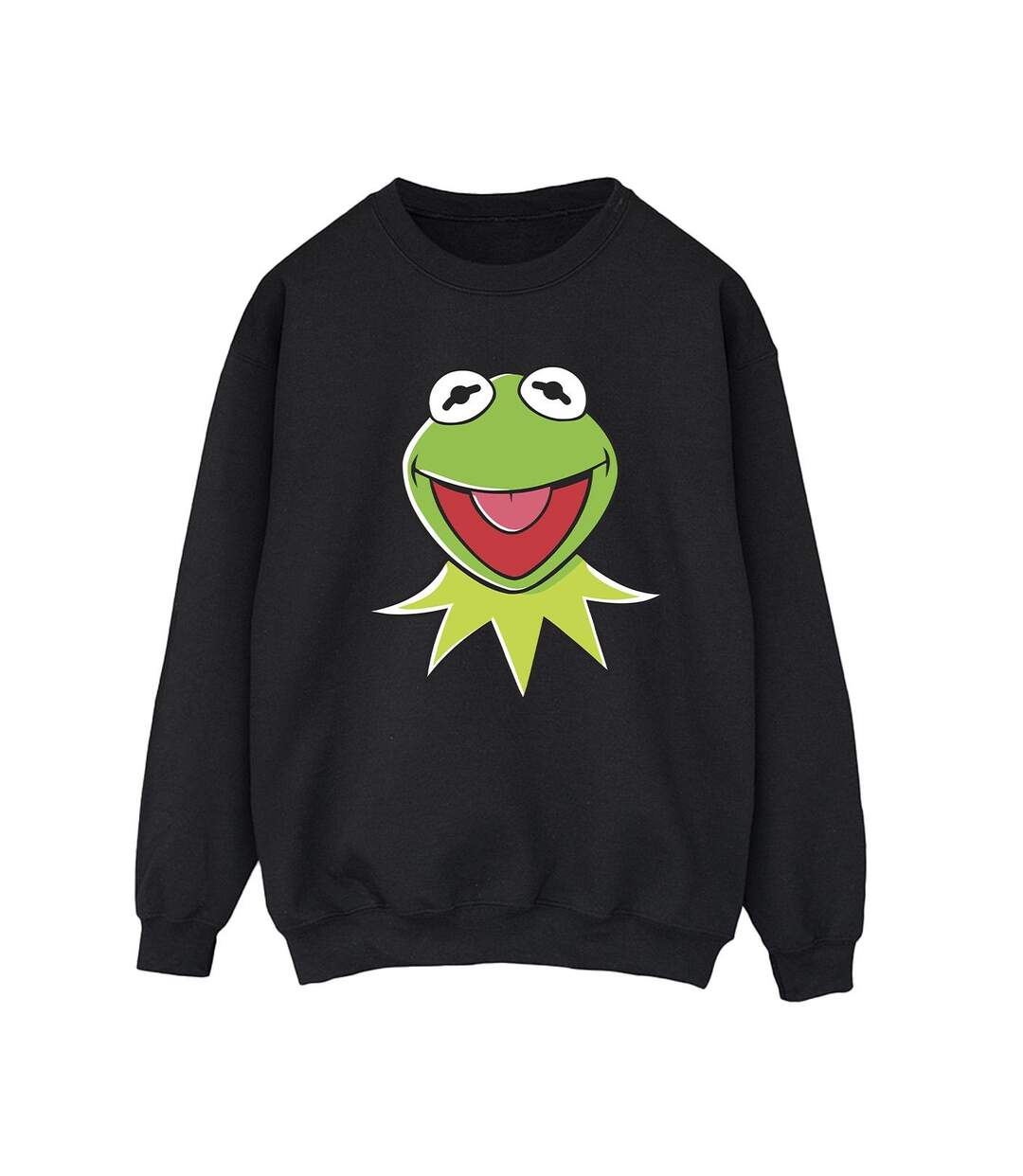 Disney Sweatshirt femme/femme Muppets Kermit Head (Noir) - UTBI31227-1